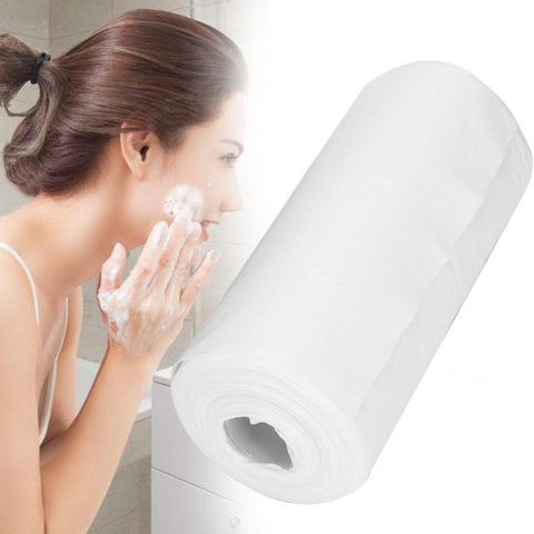 100Pcs/Roll Disposable Face Towels Bathroom Cotton Face Cleansing Towel Soft Facial Tissue Makeup Wipes Remover Pad Make Up Tool