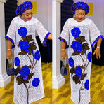 2021NEW Long Maxi Dress African Dresses for Women Dashiki Sexy Hollow Out Boubou Robe Africaine