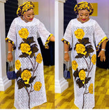 2021NEW Long Maxi Dress African Dresses for Women Dashiki Sexy Hollow Out Boubou Robe Africaine