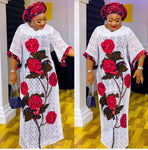 2021NEW Long Maxi Dress African Dresses for Women Dashiki Sexy Hollow Out Boubou Robe Africaine