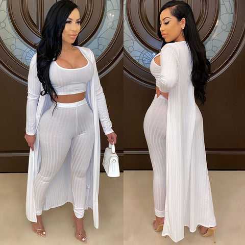 Women three pieces sets summer clothes home suit